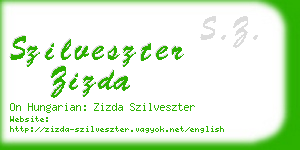 szilveszter zizda business card